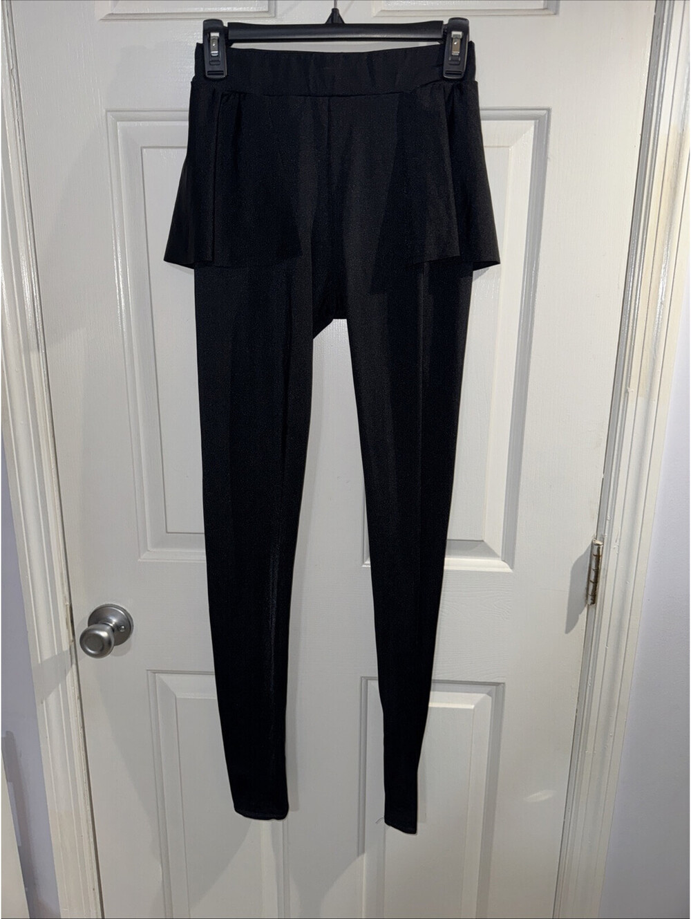 Weissman Dance Costume Black Pants with Skirt Attached - Size MA